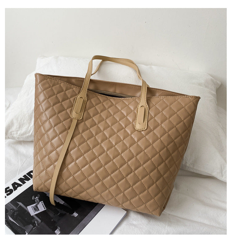 Diamond Check Damen Schulter- und Unterarmtasche