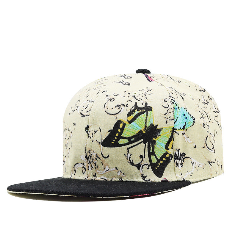 Modische Hip-Hop-Kappe mit Farbblockdesign