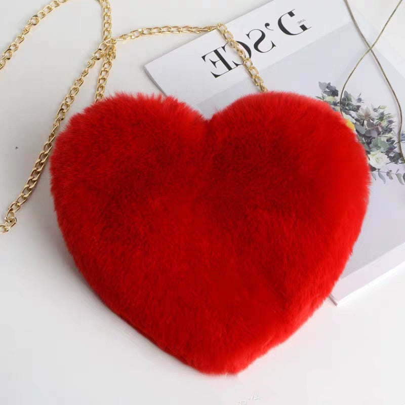 Love Plush Chain Shoulder Party Bag