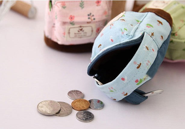 Korean pastoral small Suihua mini small hasp cute fashion change key bag