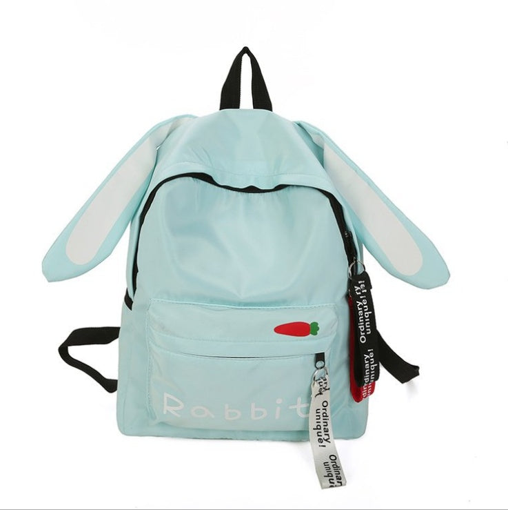 Waterproof nylon big ears backpack new cartoon cute embroidered leisure backpack junior high school bag
