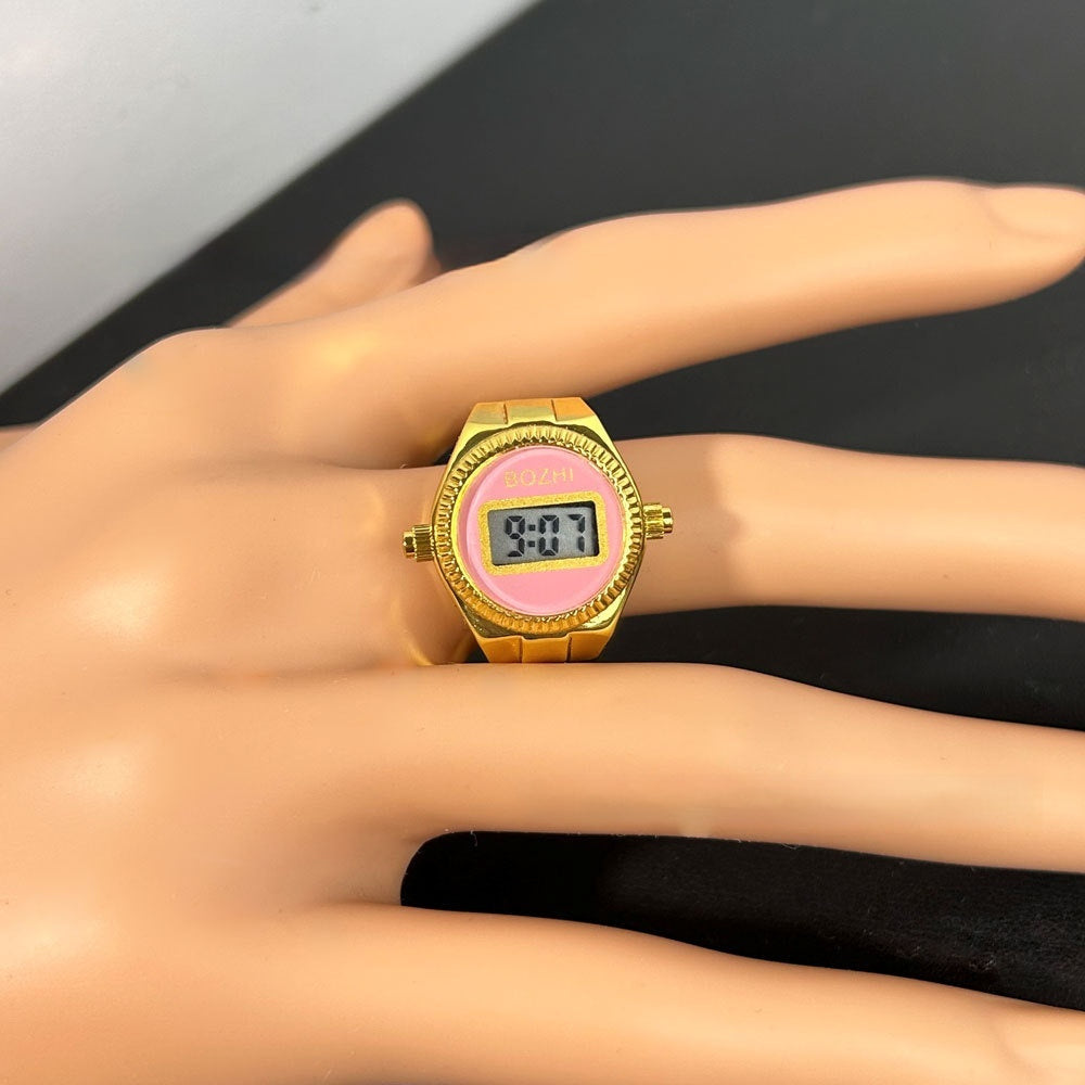 Women's Fashion Digital Display Mini Ring Watch