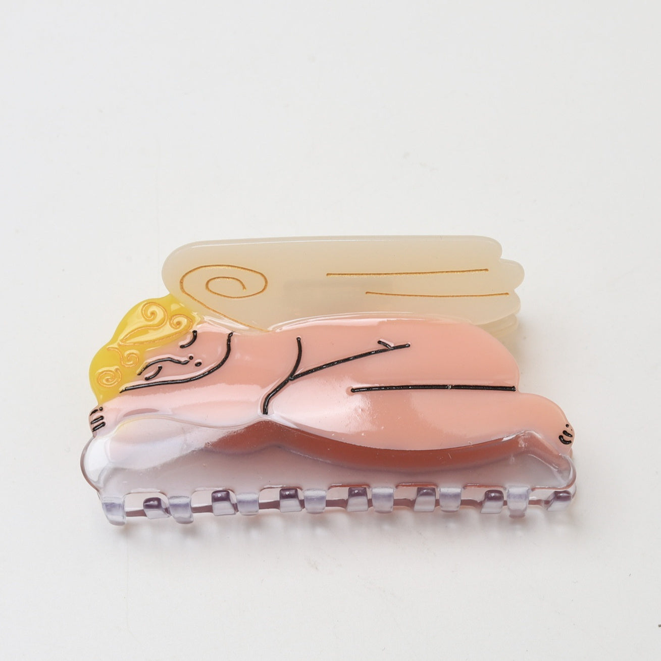 Snail Sunflower Angel Hair Clip