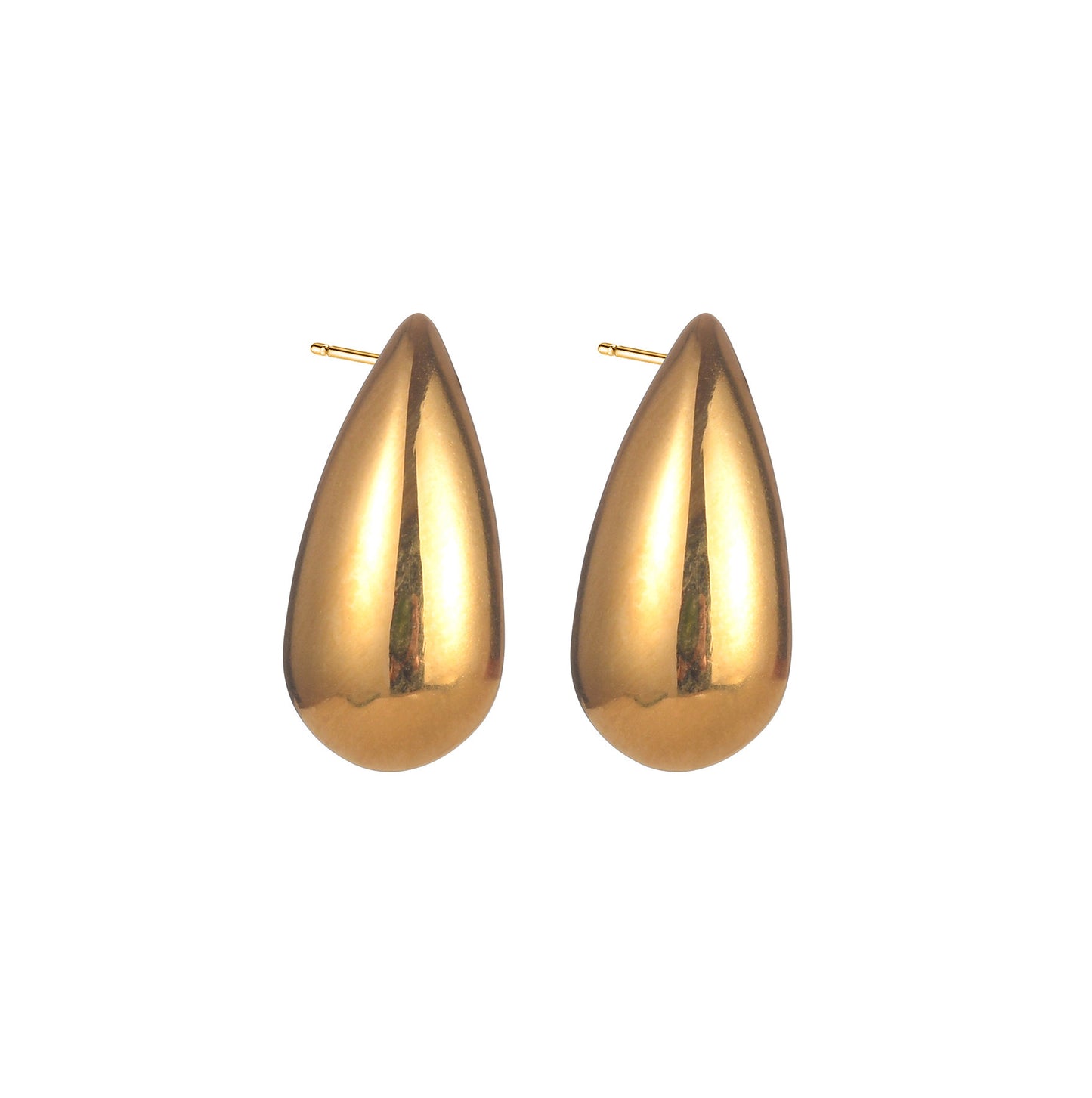 18K Gold Stainless Steel Dropper Shape Earrings