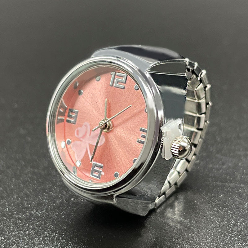 Simple All-match Fashion Women Alloy Shell Ring Watch