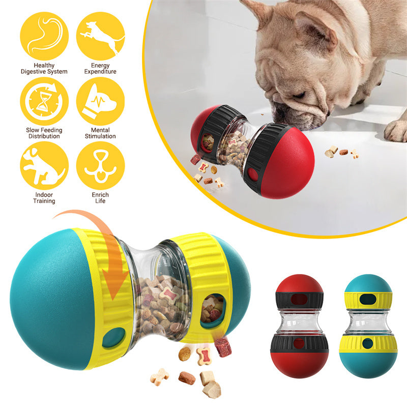 Hundespielzeug mit Futterausgabebecher, auslaufender Futterball, Puzzle-Spielzeug, interaktiv, langsames Füttern, Magenschutz, Intelligenzsteigerung, Haustierspielzeug, Haustierprodukte