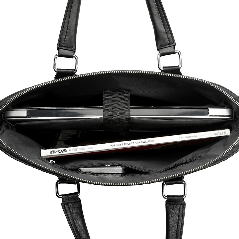New Crocodile Pattern Business Computer Bag Shoulder Briefcase