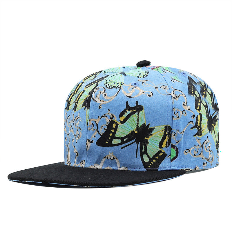 Modische Hip-Hop-Kappe mit Farbblockdesign