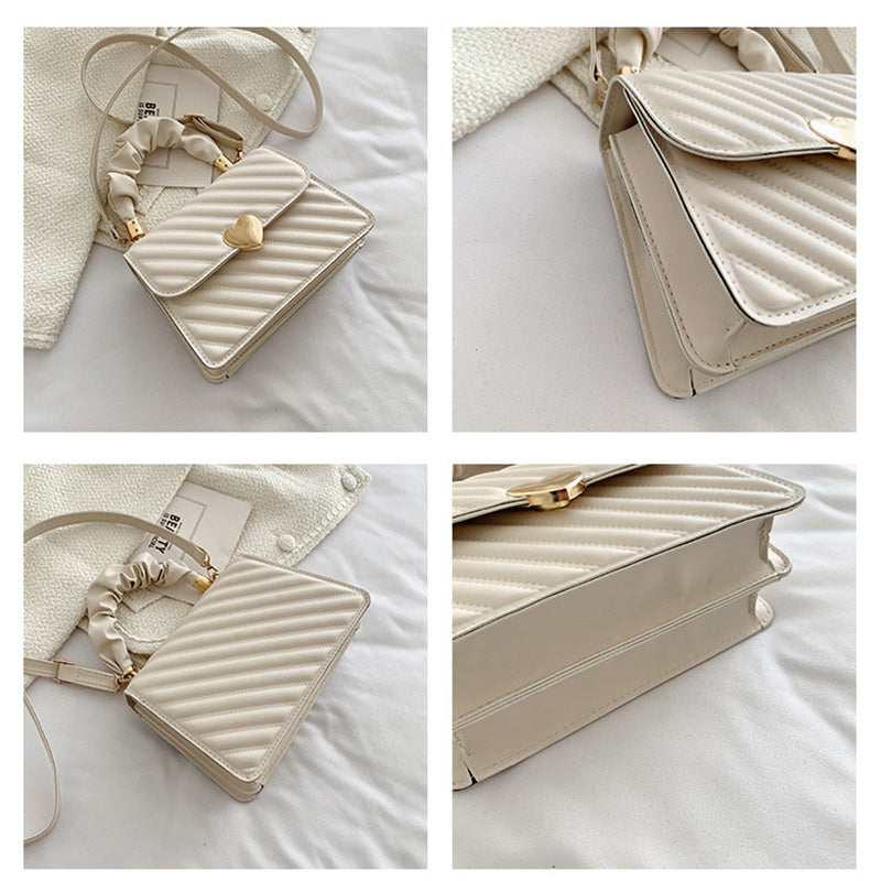 Modische Umhängetasche mit Kette und Love-Metall-Design