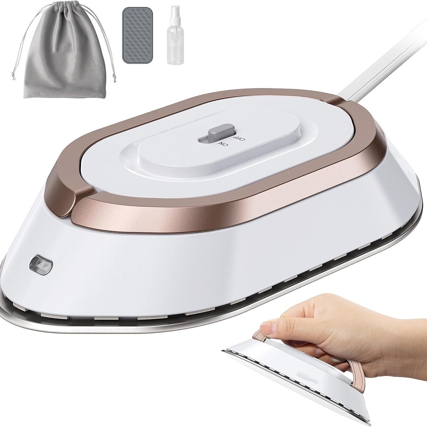 Newbealer Travel Iron With Dual Voltage 120V220V Lightweight