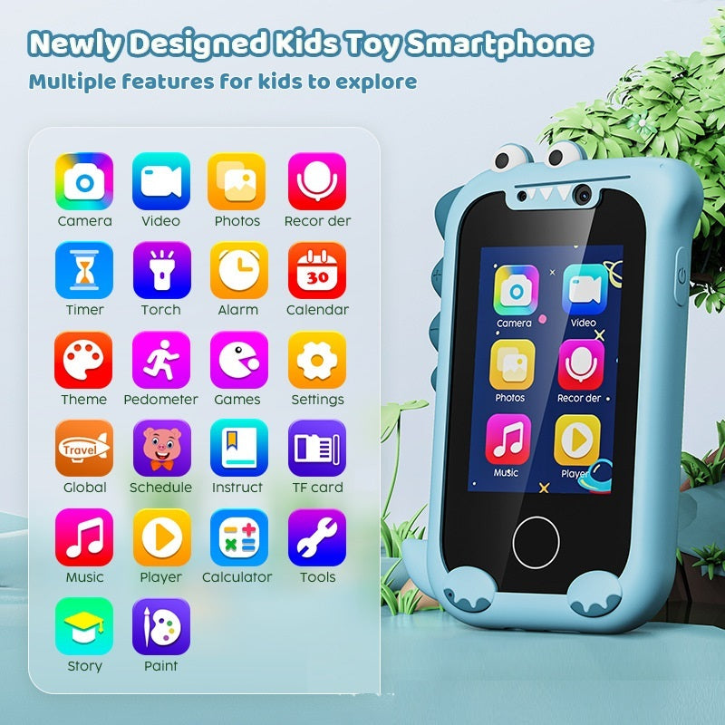 Kids Education Photo Video Game Mini Bear Handheld with Touch Screen & Camera