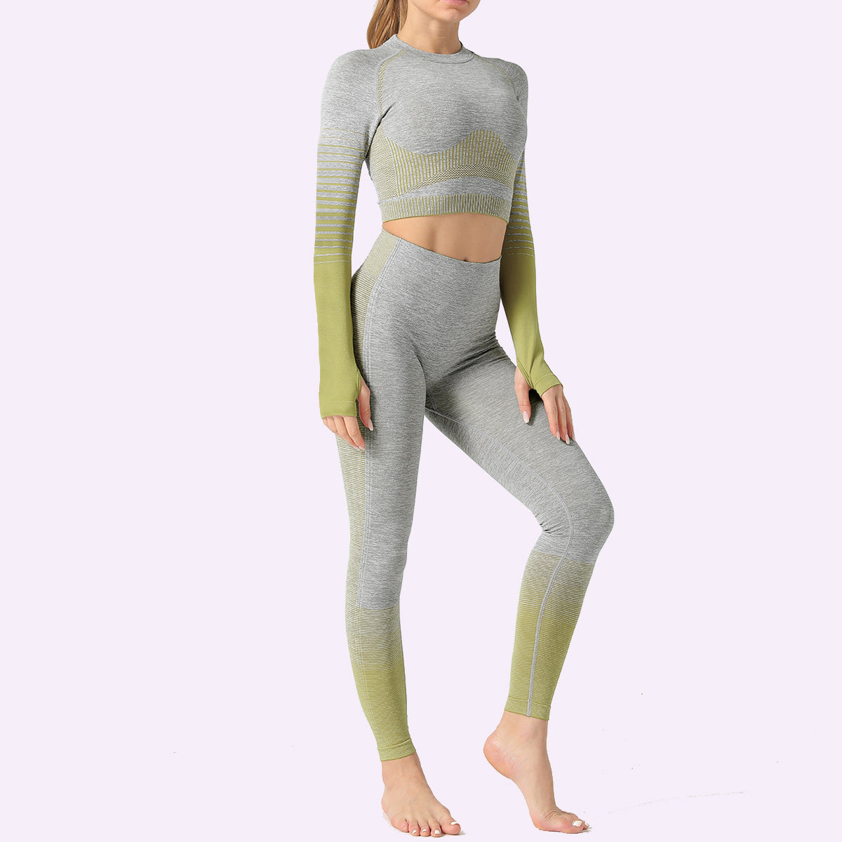 LANTECH Women Yoga Gym Fitness Athletic 2 Pcs Sports Suits Set