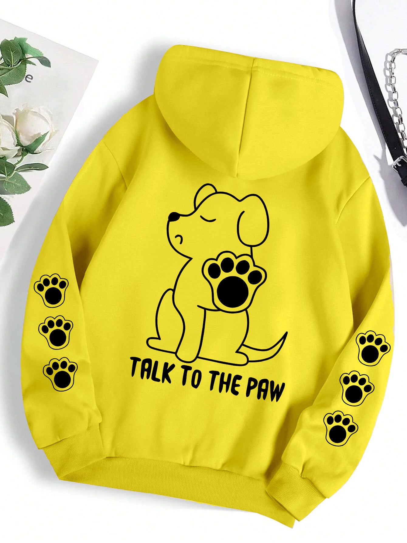 Funny Dog Cartoon Printed Women Hoodie