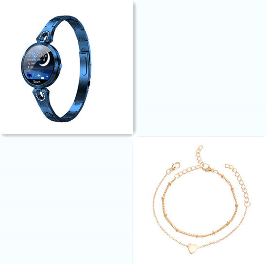Mode Damen Smart Watch Wasserdicht Tragbarer Herzfrequenzmesser