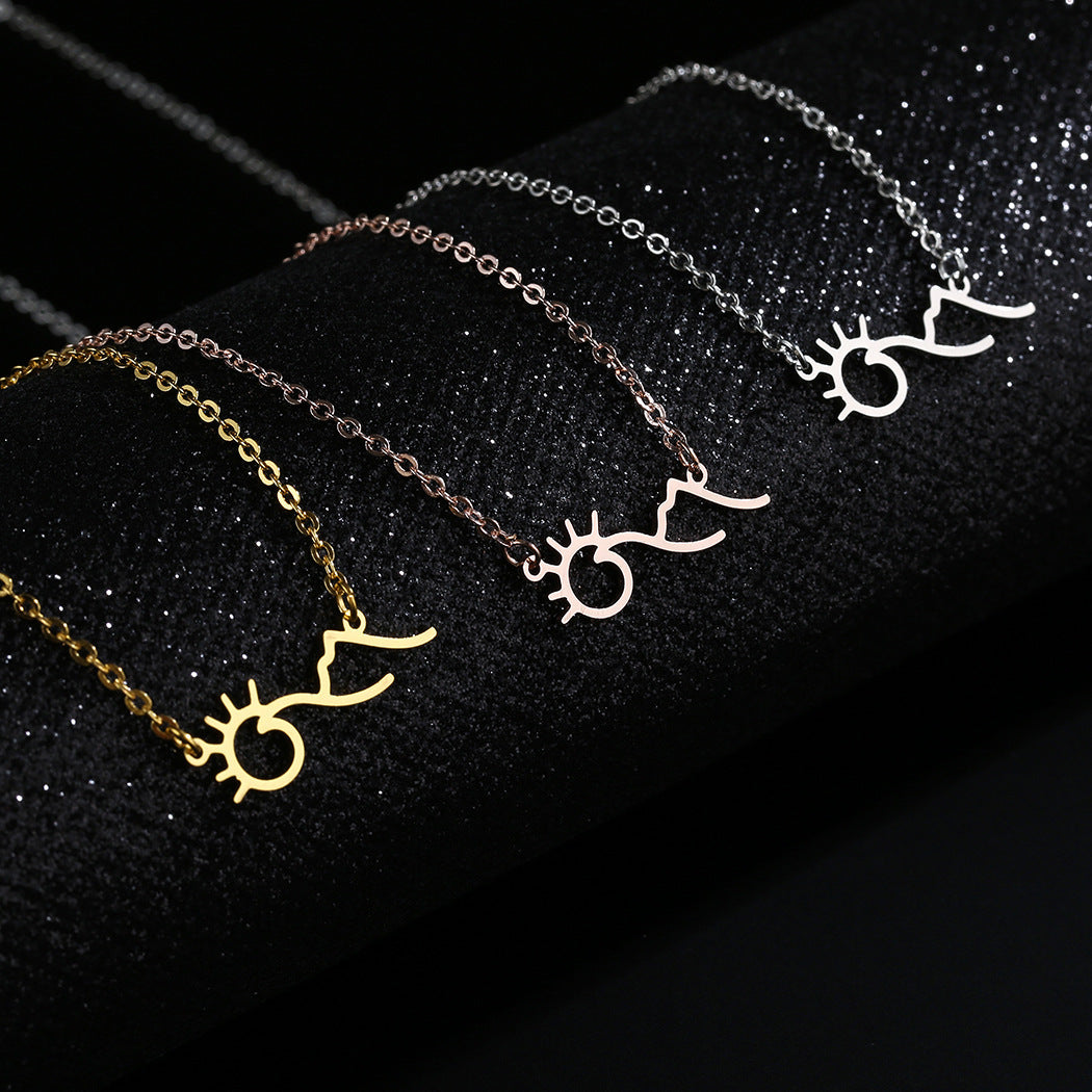 Sunrise Mountain Pendant Necklace