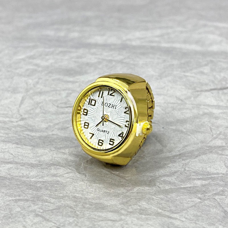 Gold And Silver Shell All-Match Ring Watches