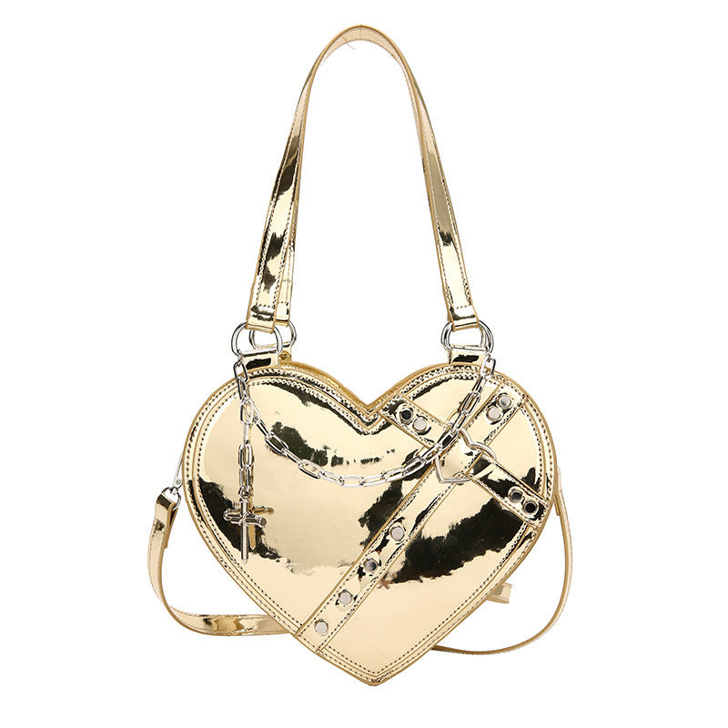 Chain Heart-shaped Bags Large Capacity Love Shoulder Bag For Women