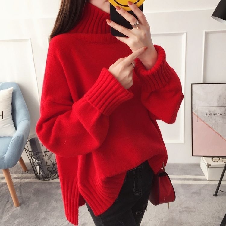 Turtleneck Sweater Women Pullover Fashion Thickening