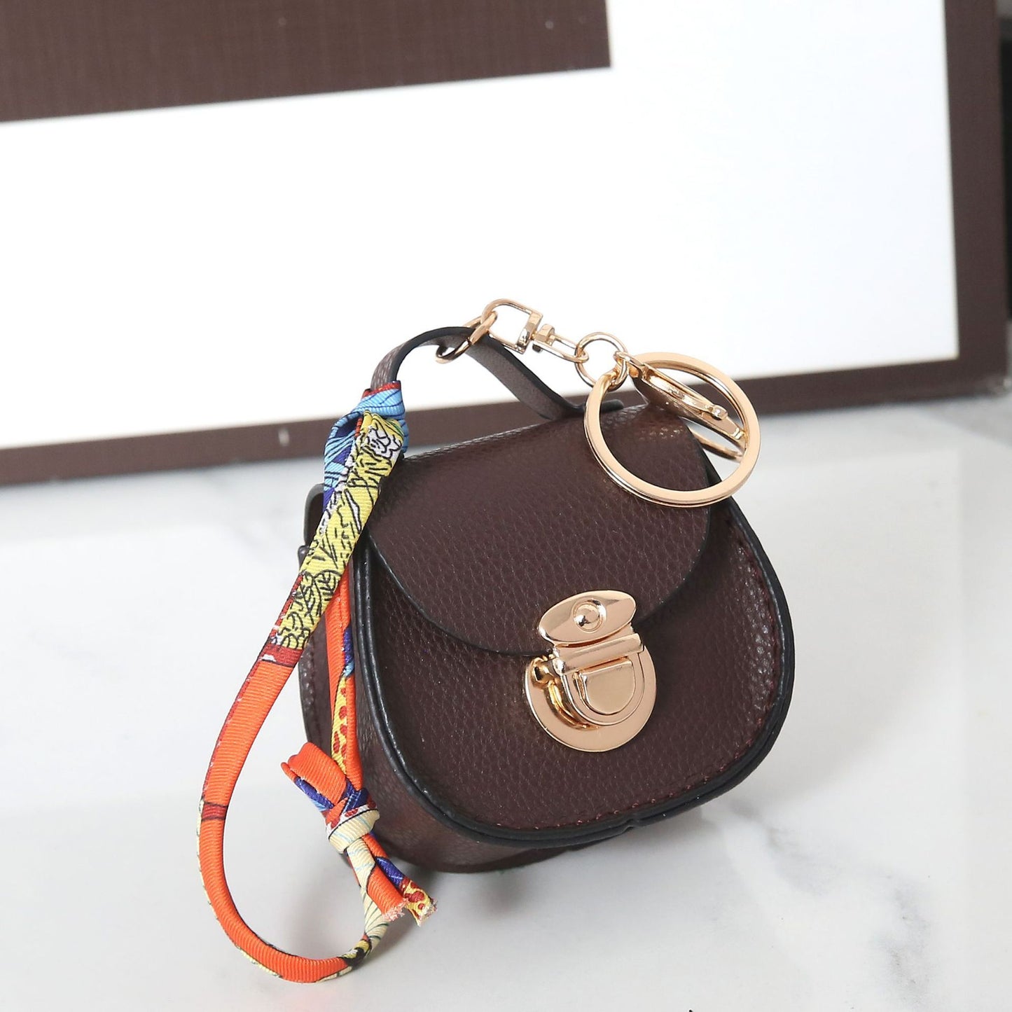 Small Coin Style Purse Pendant Multifunctional Keychain Bag