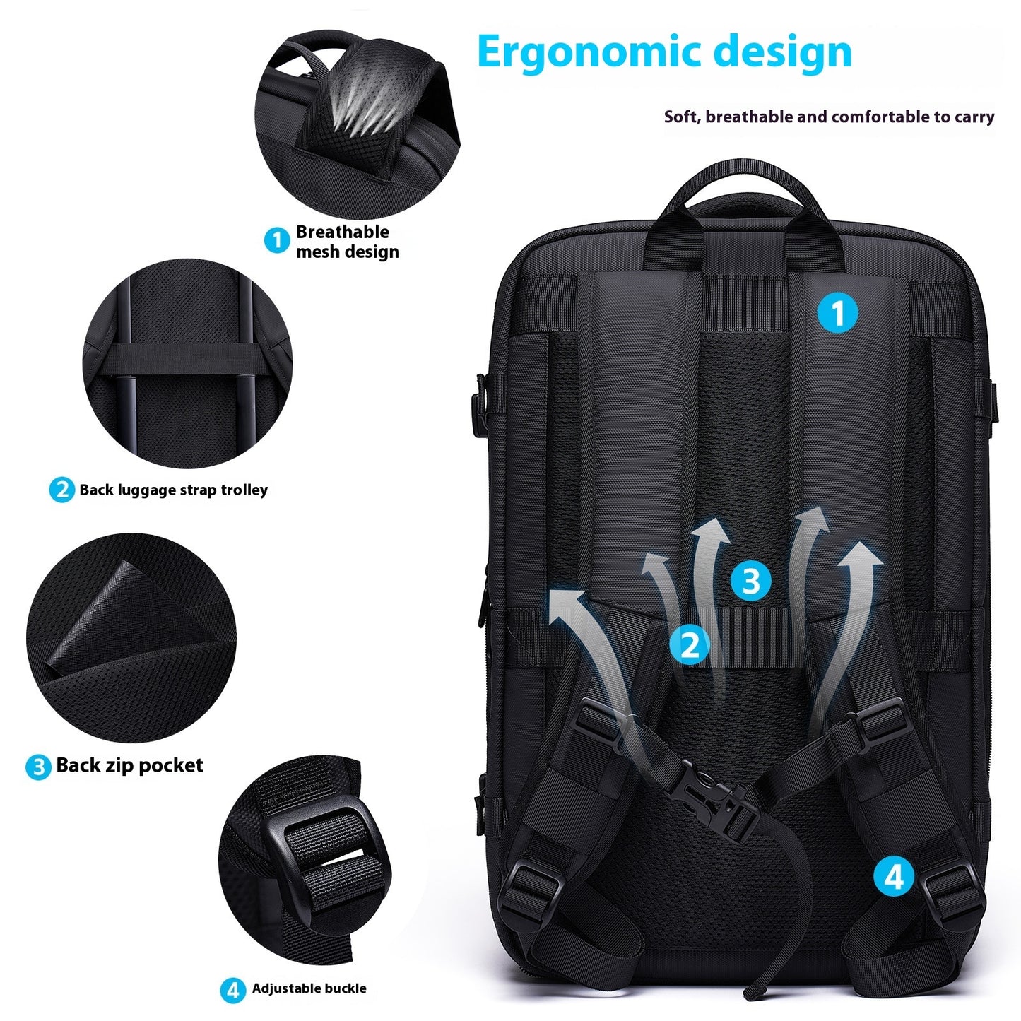 Vacuum Compression Backpack Multifunctional
