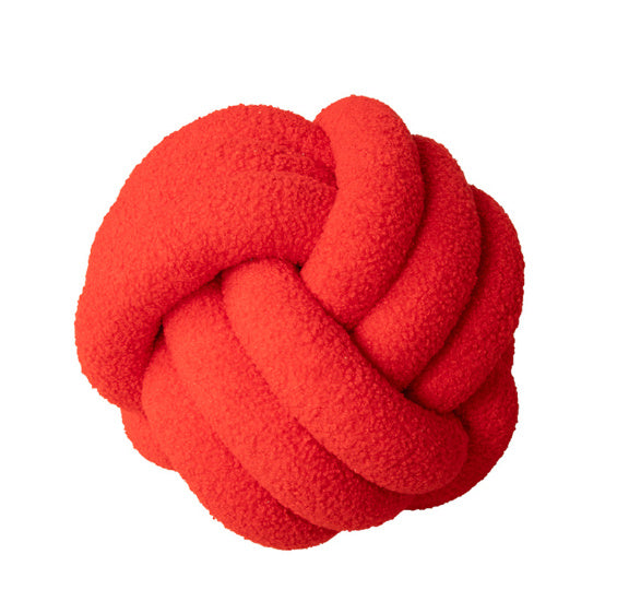 Spherical Lamb Wool Bedside Cushion