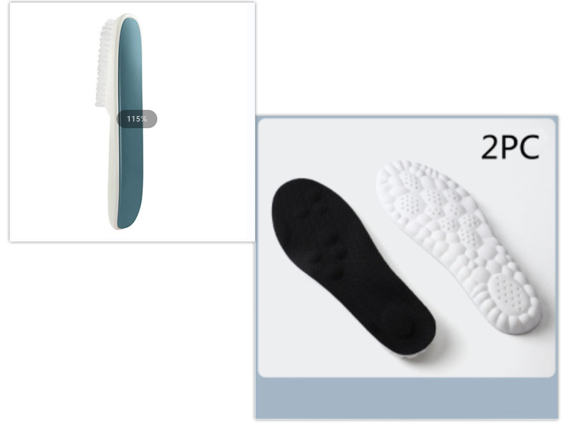 Sports Insoles Along With Handle Decontamination And Cleaning Shoe Brush