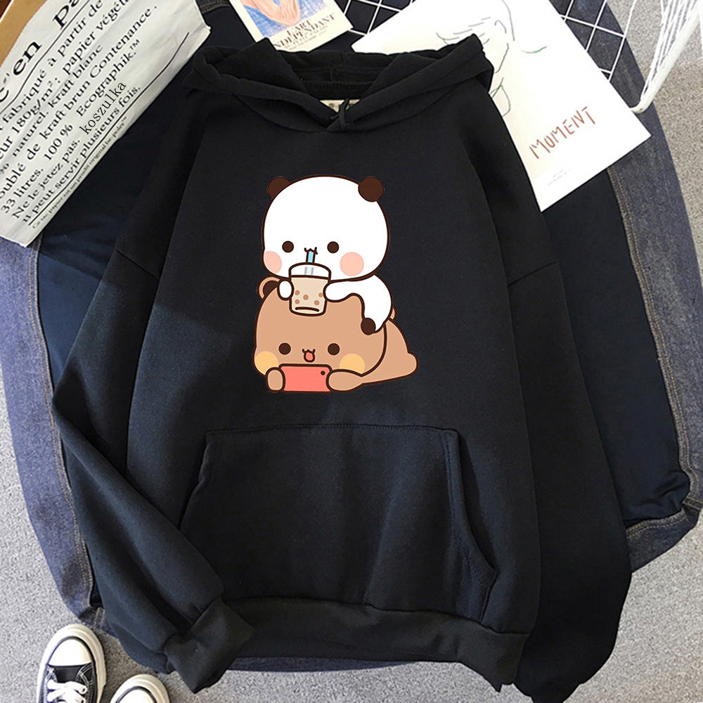 Bubu And Dudu パーカー レディース 美的グラフィック 楽しい かわいい