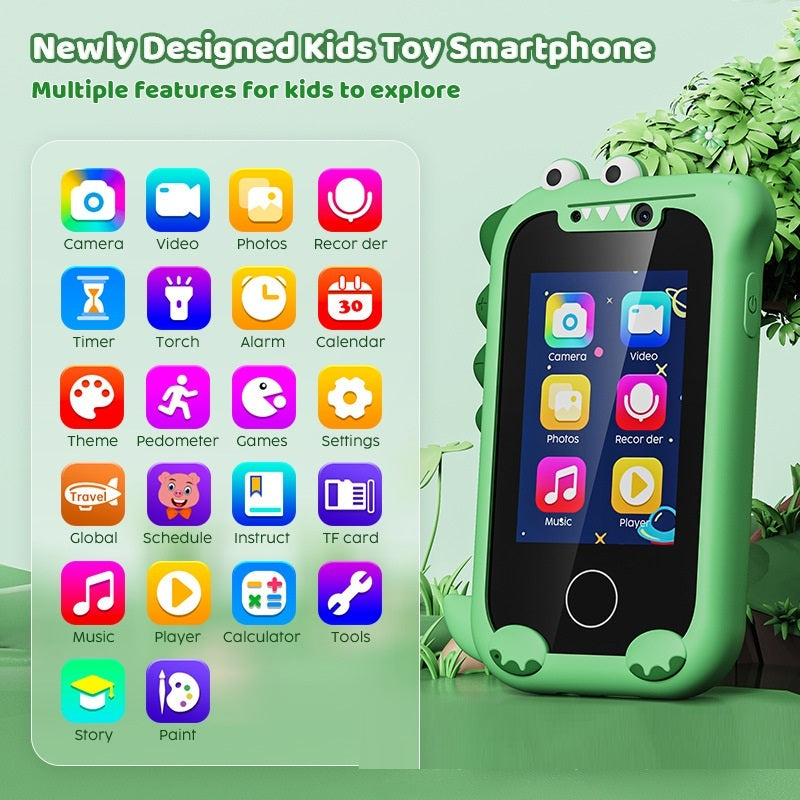 Kids Education Photo Video Game Mini Bear Handheld with Touch Screen & Camera