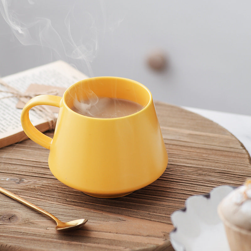 Large Capacity Simple Macron Ceramic Mug