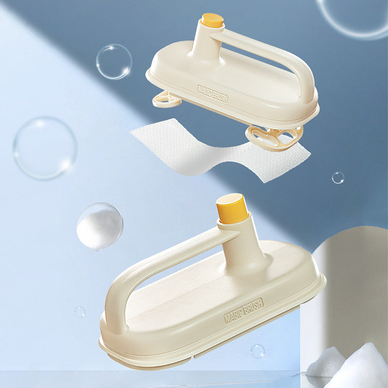 Kitchen Bathroom Toilet Cleaning Magic Brush with Wipes