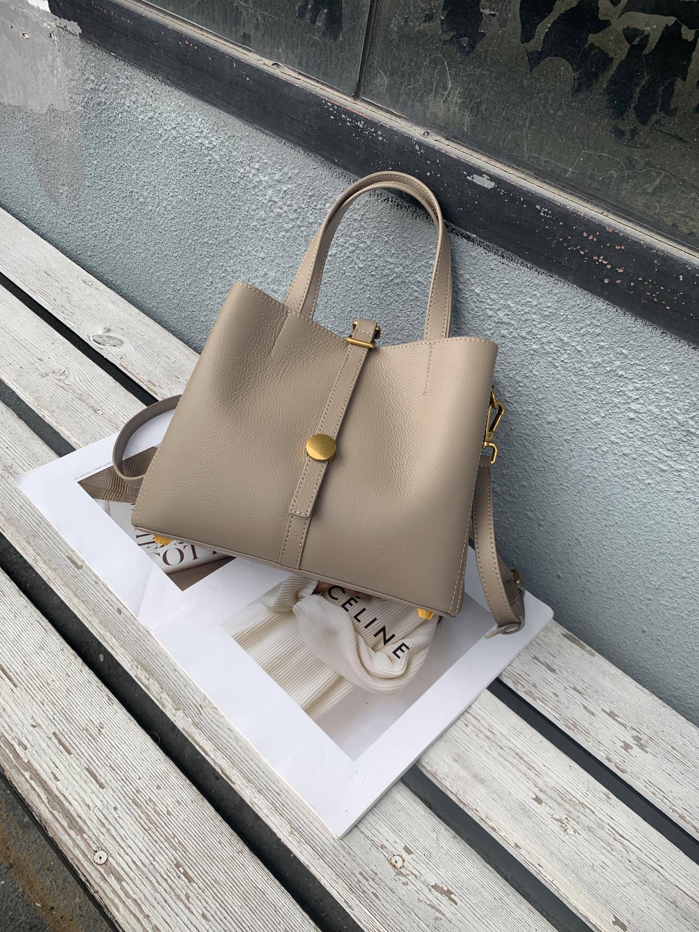 First Layer Rindsleder Tote Echtes Leder Damen
