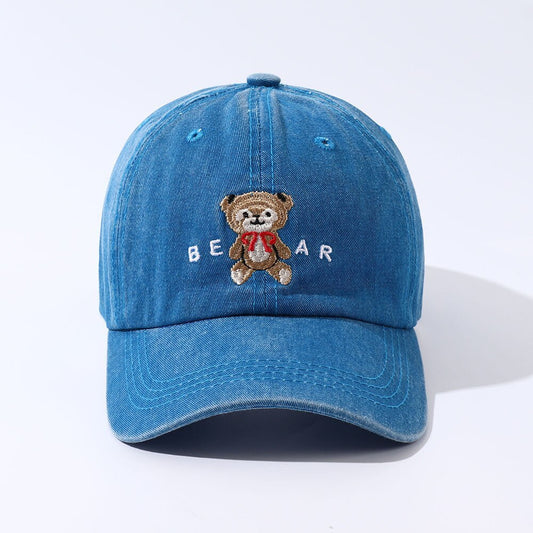 Women Cartoon Teddy Bear Embroidery Hat