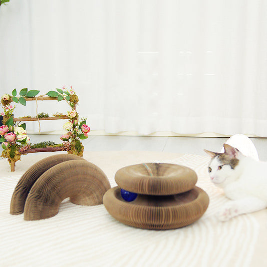 Organ Corrugated Paper Wear-resistant Non-flaking Foldable Cat Scratching Board