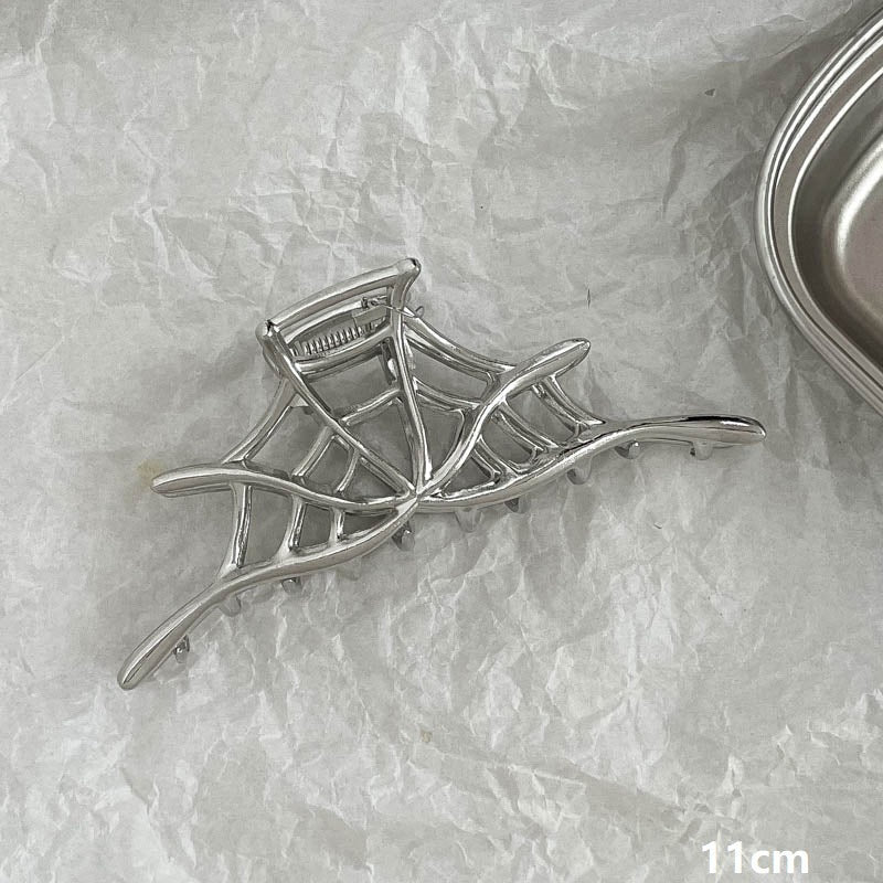 Silver Metal Barrettes Updo Hair Claw