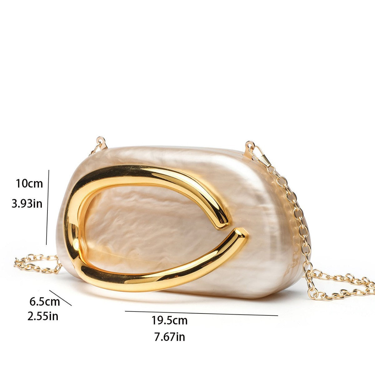 Acrylic Dinner Clutch Shoulder Crossbody Bag