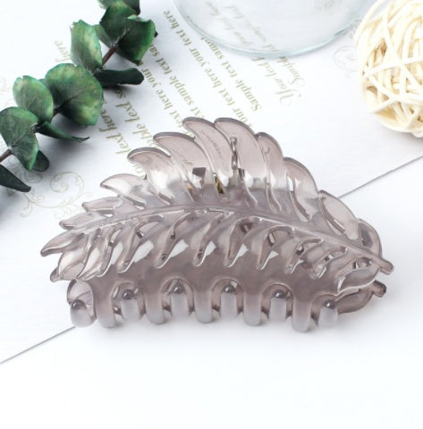 Version Of Leaf Hairpin Frosted Hair Catcher