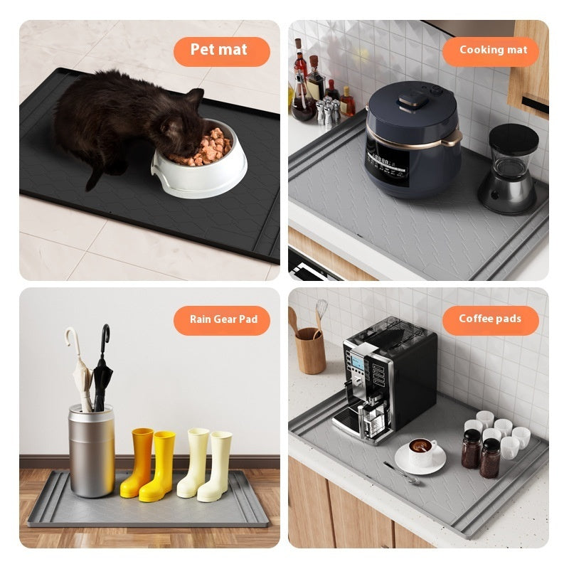 Sink Mat Cabinet Pad Silicone Stain-resistant Waterproof Cabinet Protective Pad
