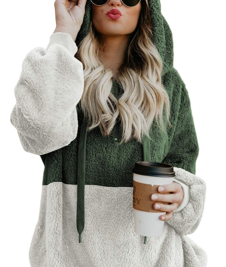 Women Casual Plush Hoodie