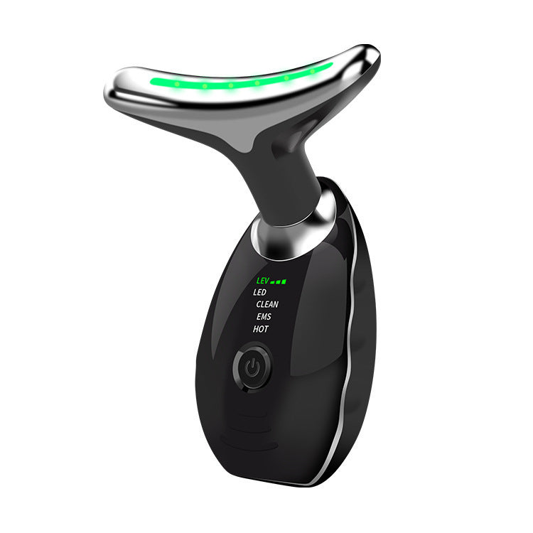 Neck Face Beauty Device Colorful LED Photon Therapy Skin Tighten Reduce Double Chin