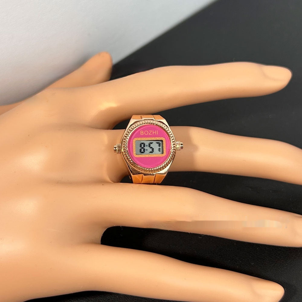 Women's Fashion Digital Display Mini Ring Watch