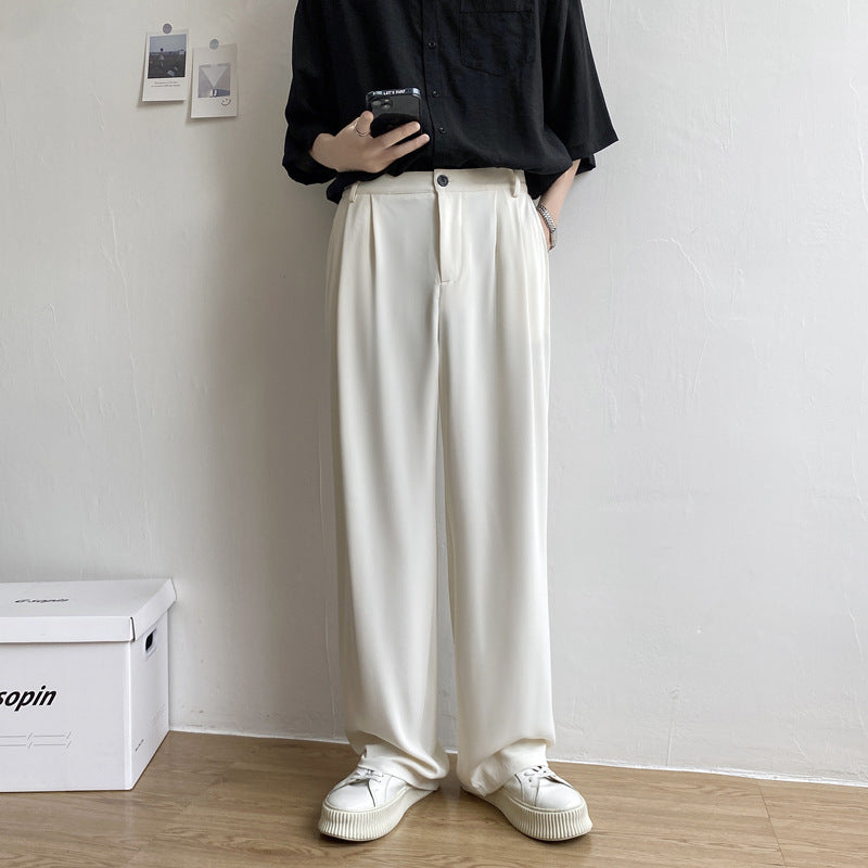 Men's Simple Loose Straight Casual Pants