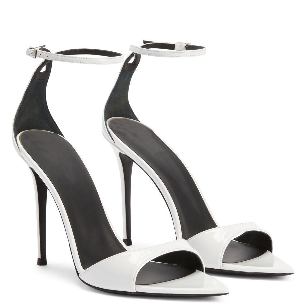 Pointed Toe Open Toe Buckle Stiletto Sandals