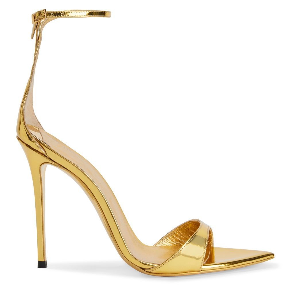 Pointed Toe Open Toe Buckle Stiletto Sandals