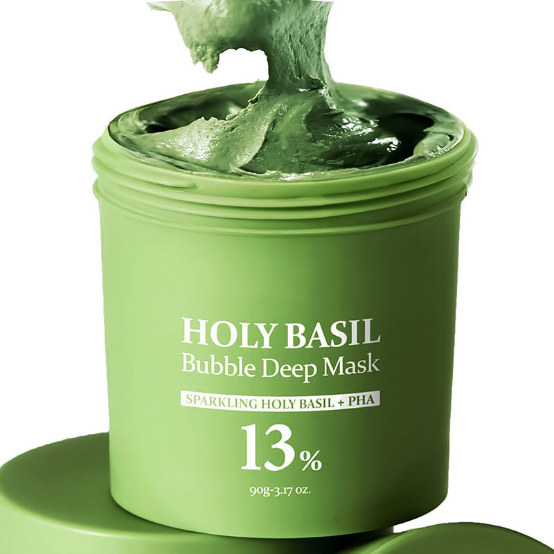 Holy Basil Bubble Clay Exfoliating Deep Cleansing Mask