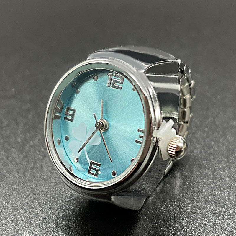 Simple All-match Fashion Women Alloy Shell Ring Watch