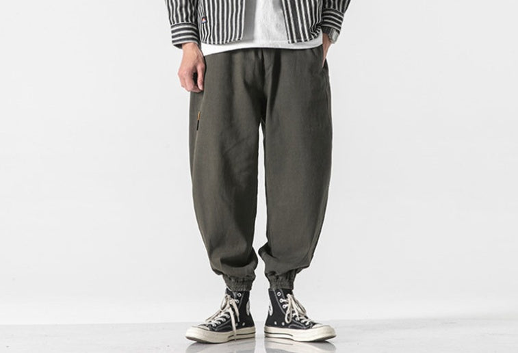 Retro Loose Fashion Youth Strappy Casual Pants
