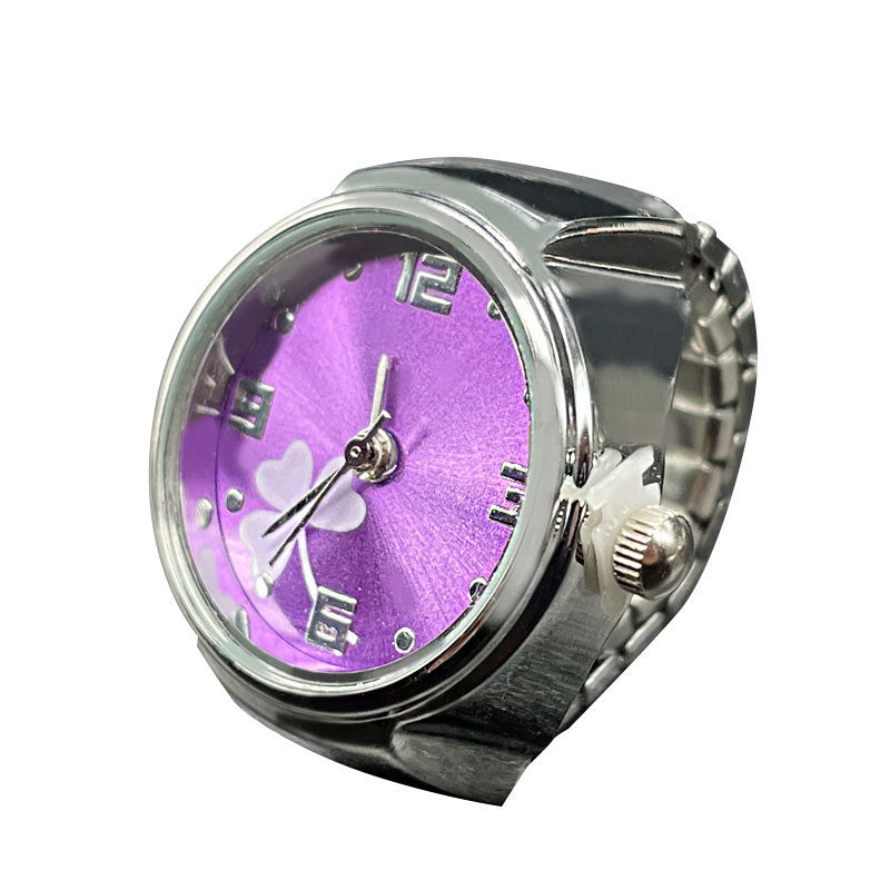 Simple All-match Fashion Women Alloy Shell Ring Watch