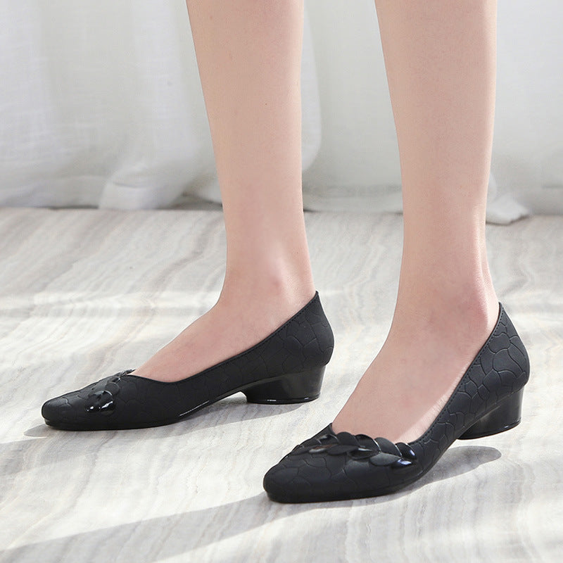 Modeschuhe Damen Low-Cut Mid-Heel Sandalen