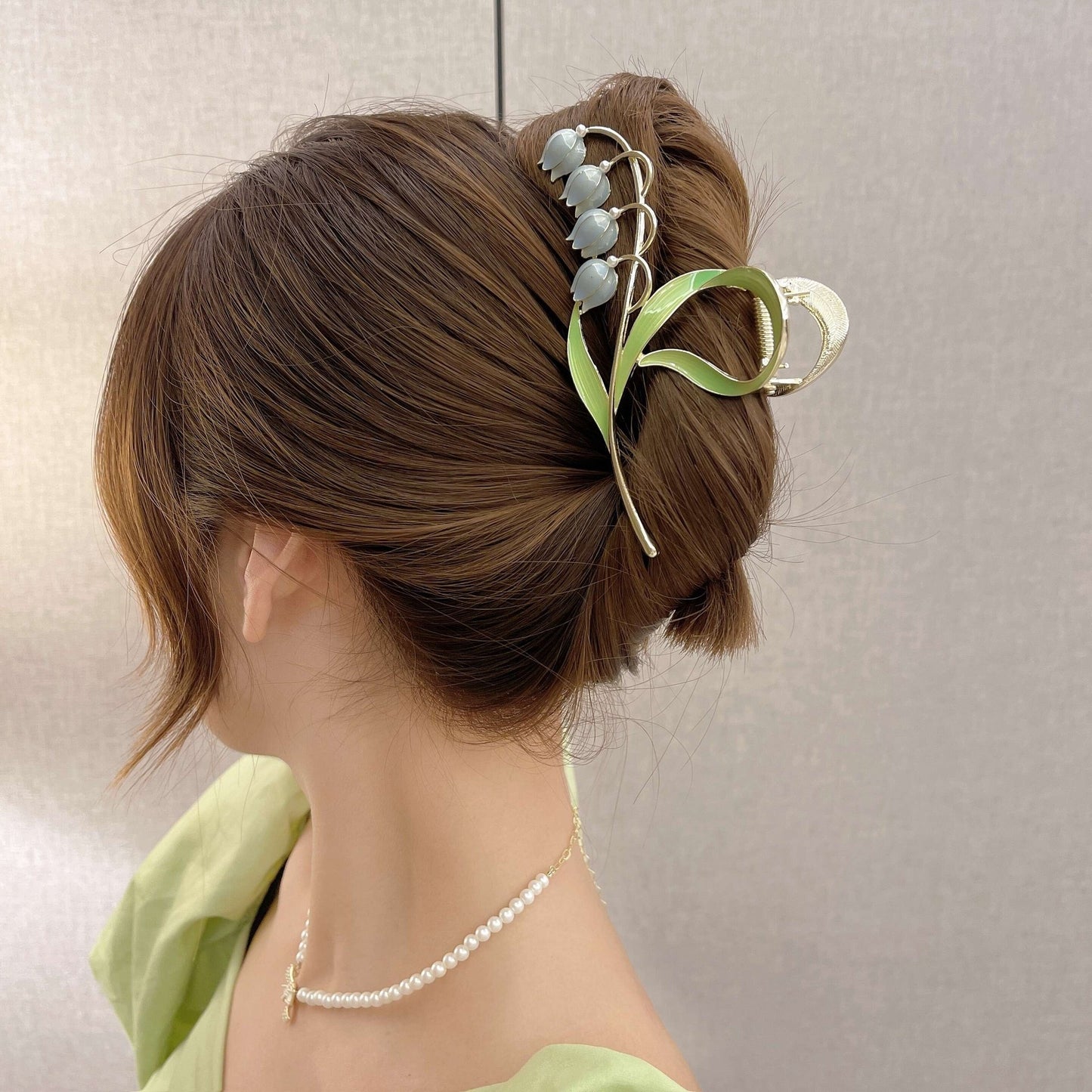 Lily Of The Orchid Simple Versatile Large Women's Zinc Alloy Hair Clip