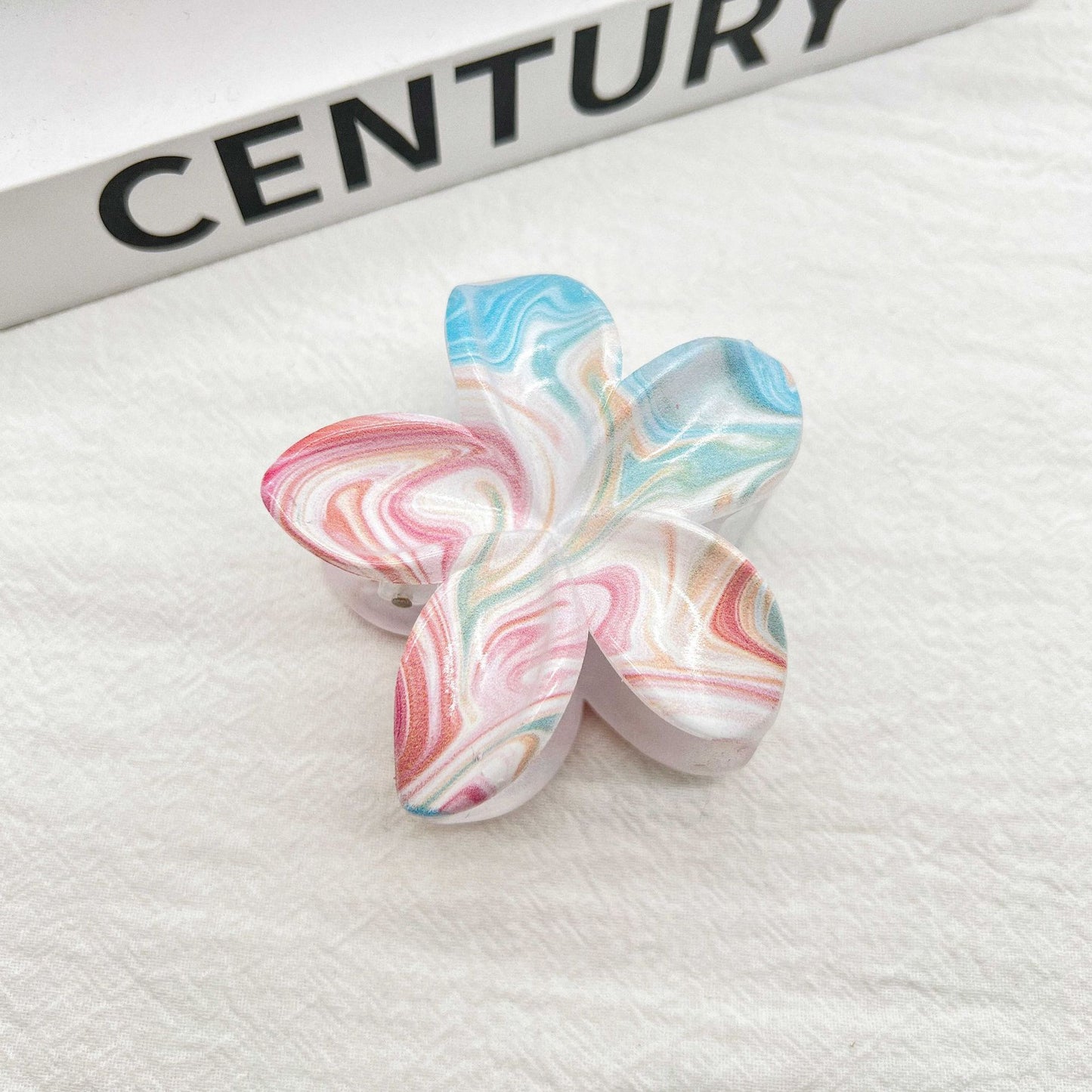 Color Blooming Plumeria Rubra Hair Clip